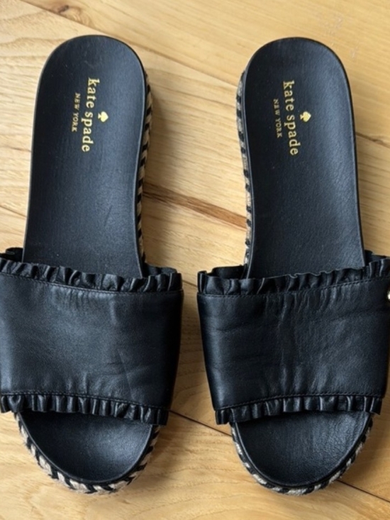 kate spade Shoes - Kate Spade Zahara Ruffle Slide Sandals